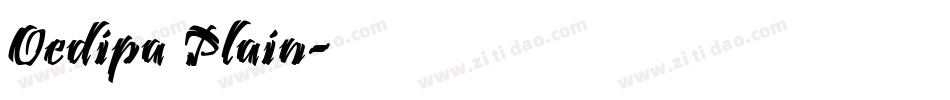 Oedipa Plain字体转换